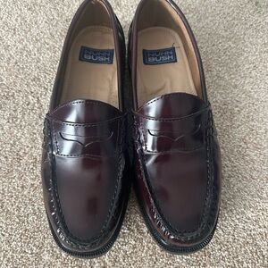 Nunn Bush Brown Leather Slip-On Loafers Size 9